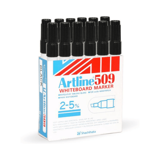 Artline 509 Whiteboard Marker 2-5mm - Black - Smart Stationery