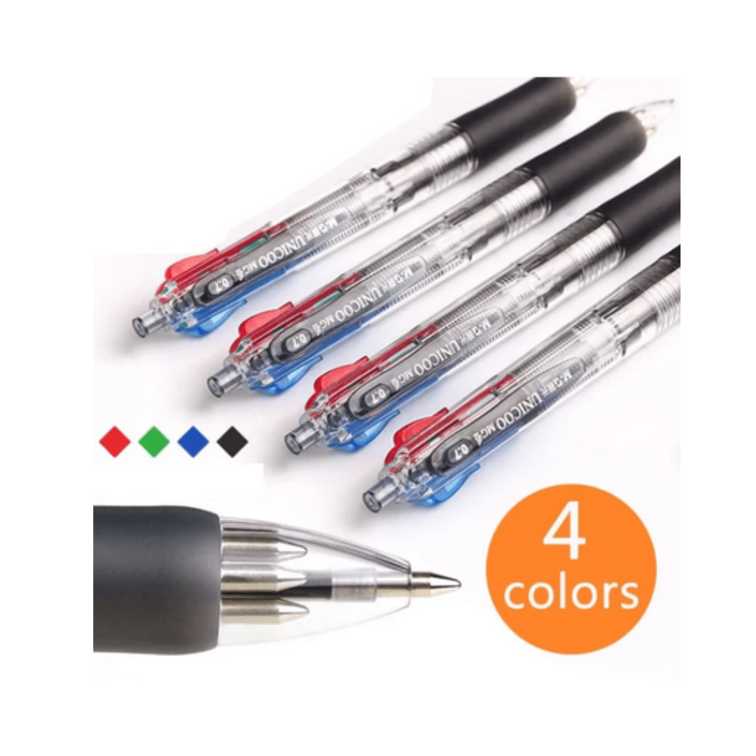 Deli Ball Point Pen Arries Series 4 Colors In One