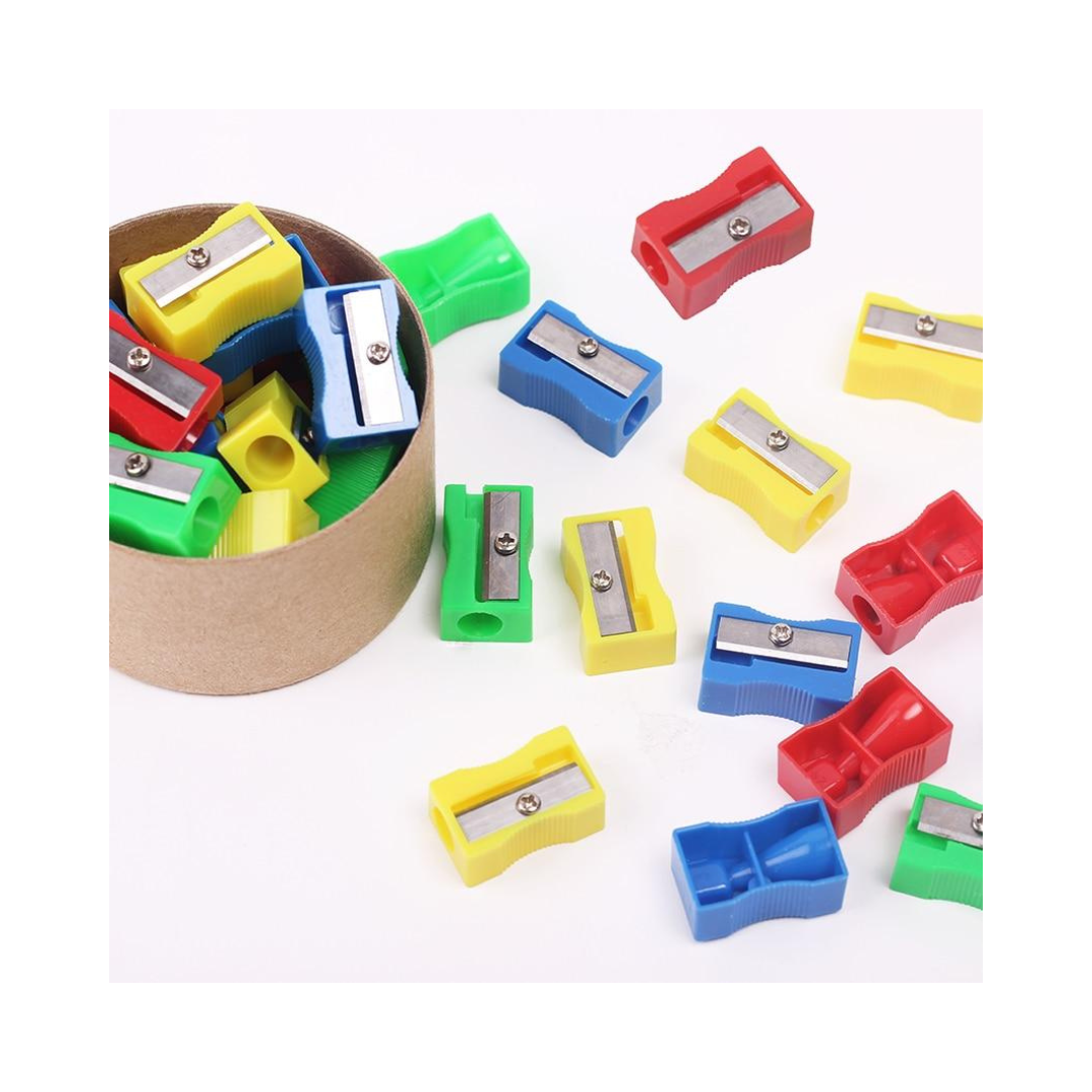 Eisen Pencil Sharpeners With Blades, Assorted Colors - 25 pcs,