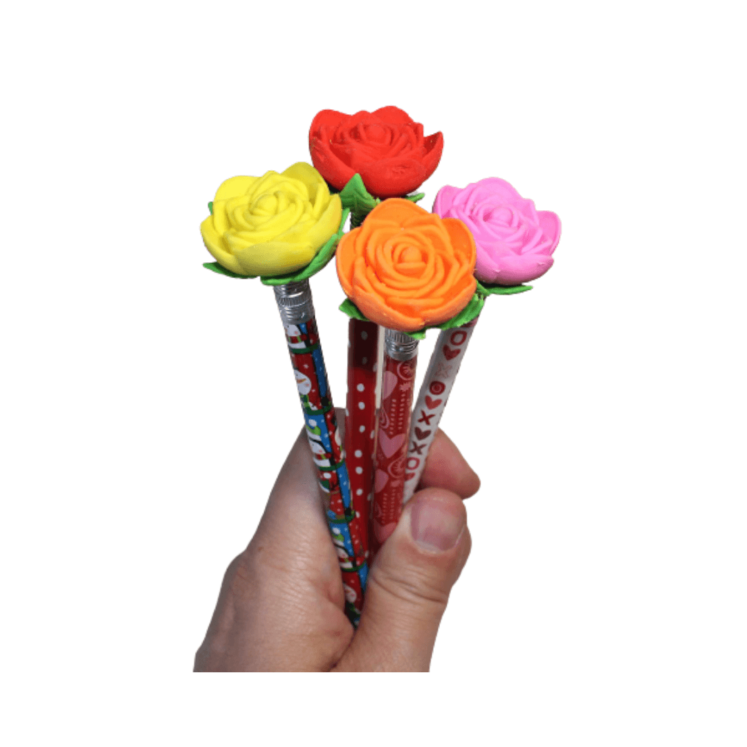 Pencil With Flower Eraser