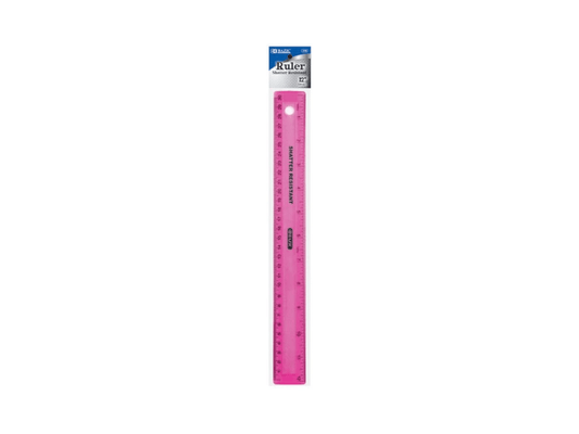 Avalon 30cm Neon Ruler Pink