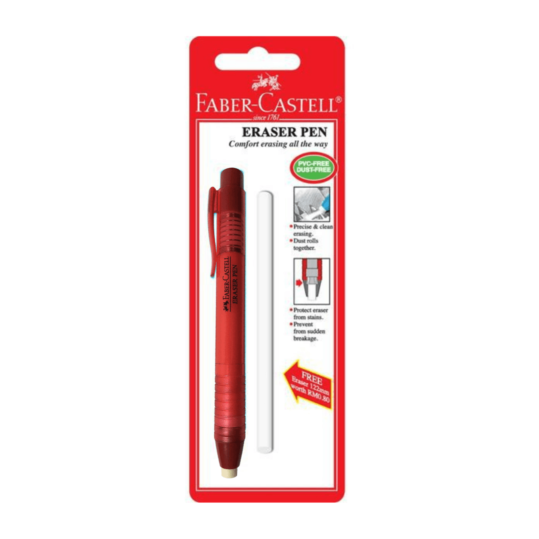 Faber Castell Eraser PVC Free - Red